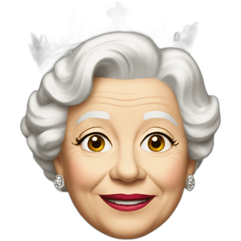 The queen elisabeth  emoji