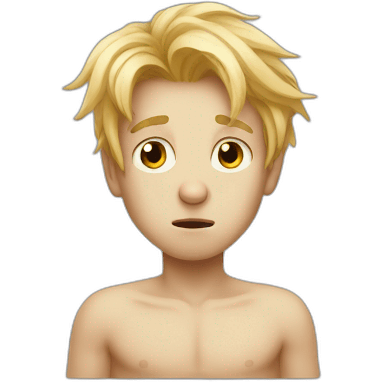 A very weak blond rat boy emoji