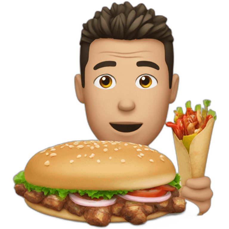 Ronaldo manges un kebab emoji