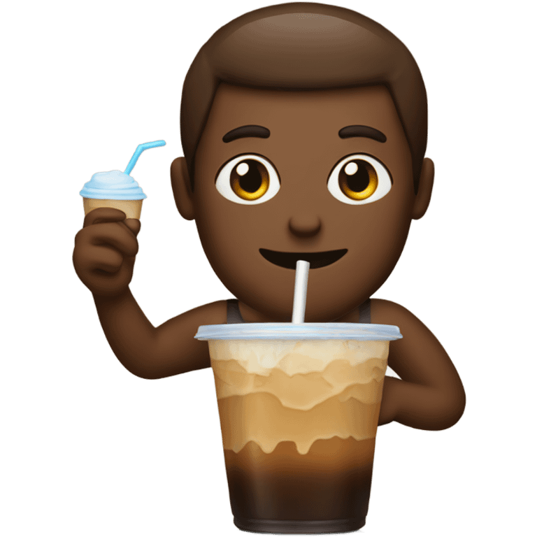 iced coffee in hand emoji