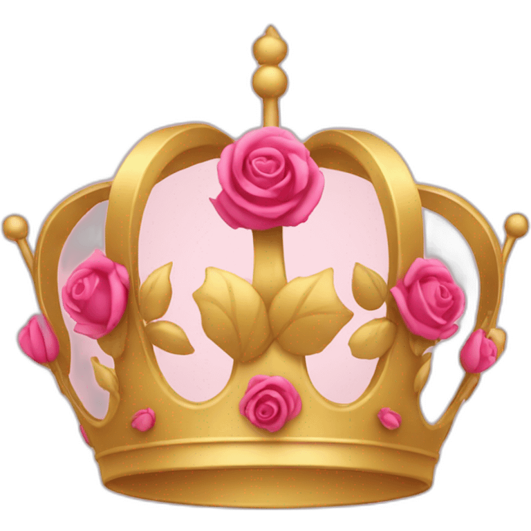 Crown rose emoji