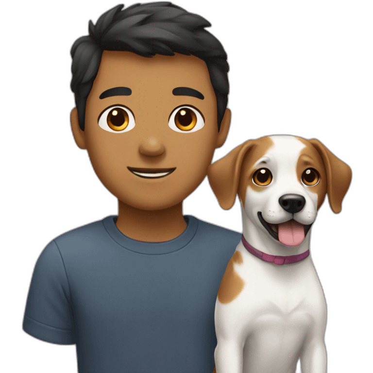 dog and human emoji