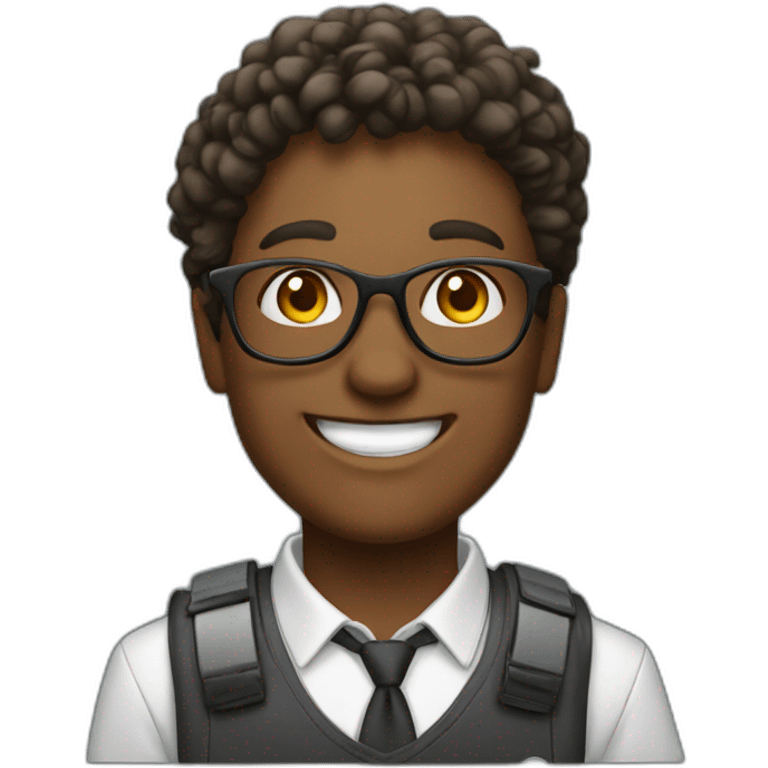 It technology happy student emoji