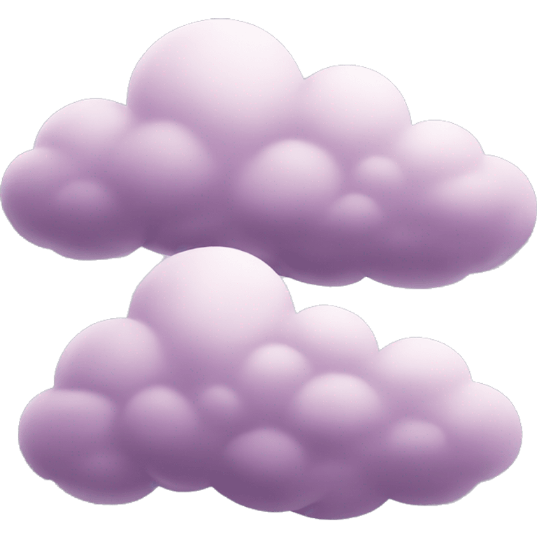 Mauve clouds emoji