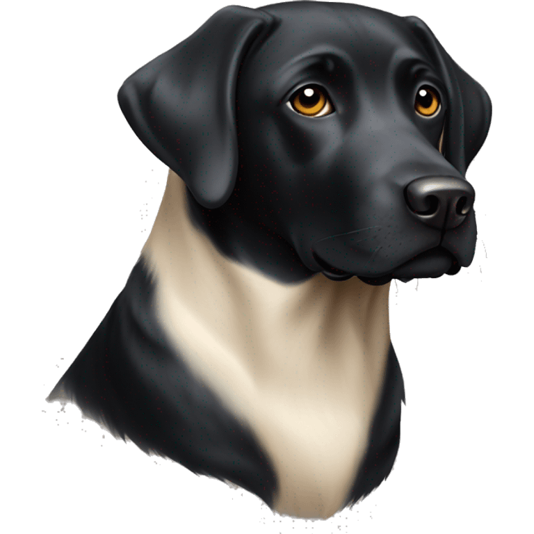 black labrador dog emoji