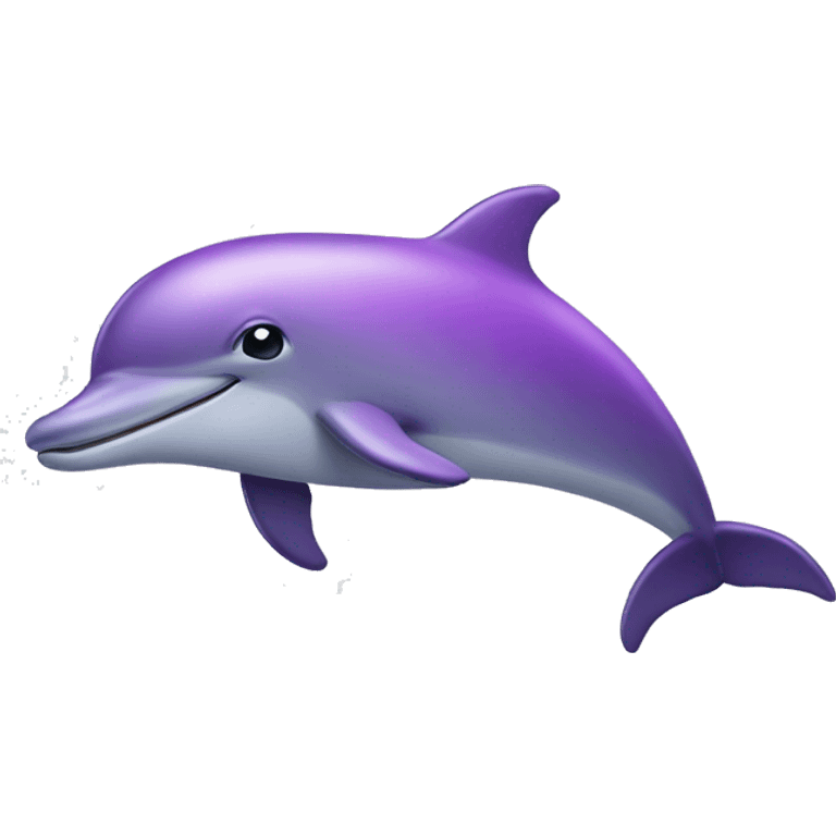 Purple dolphin emoji