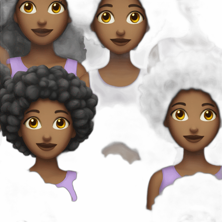 Afro girls emoji