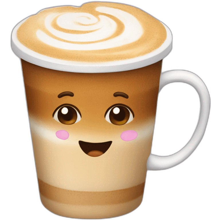 Latte coffee m emoji