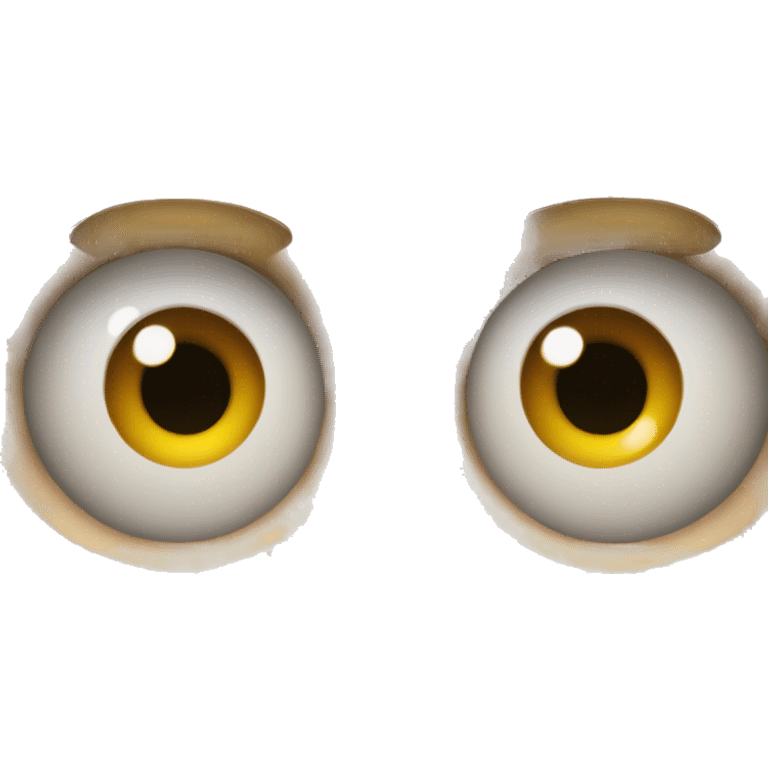 funny big eye scary guy emoji