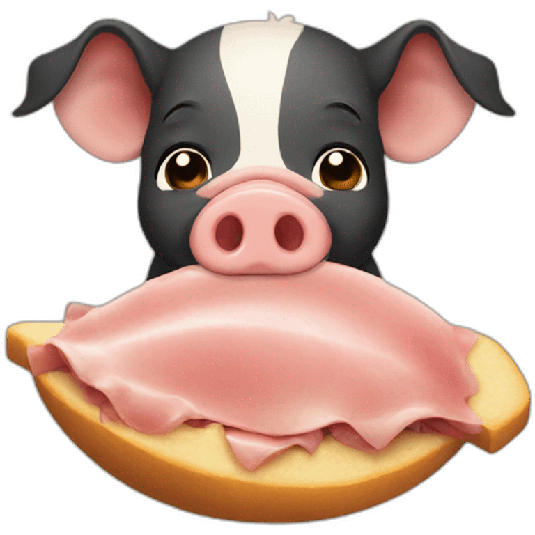 pig eat emoji