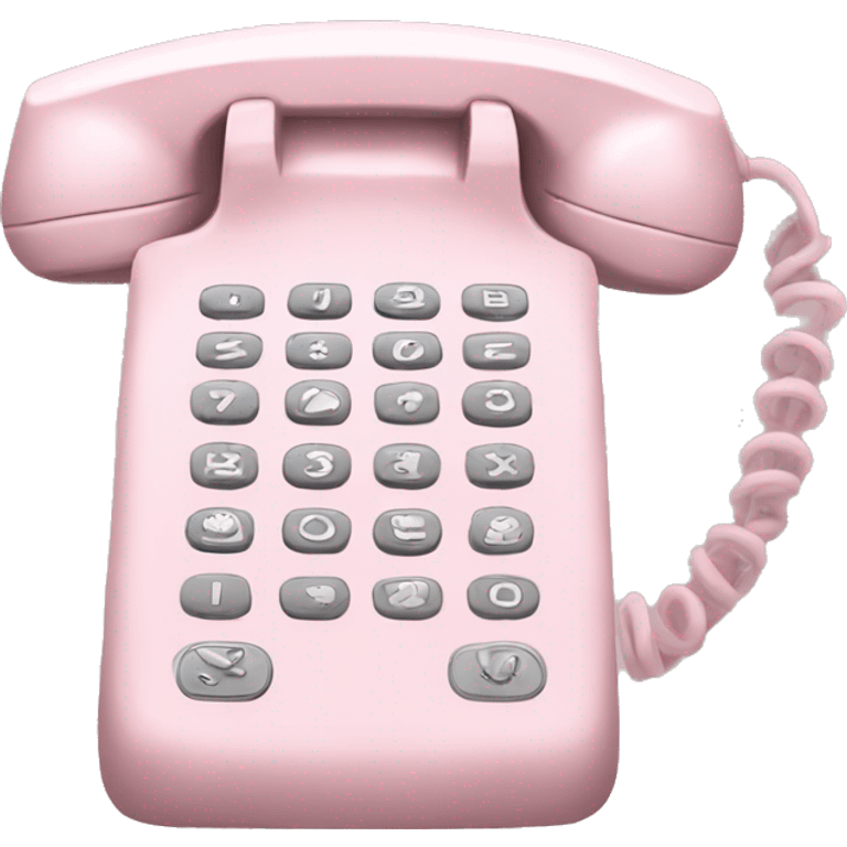 pale pink phone emoji