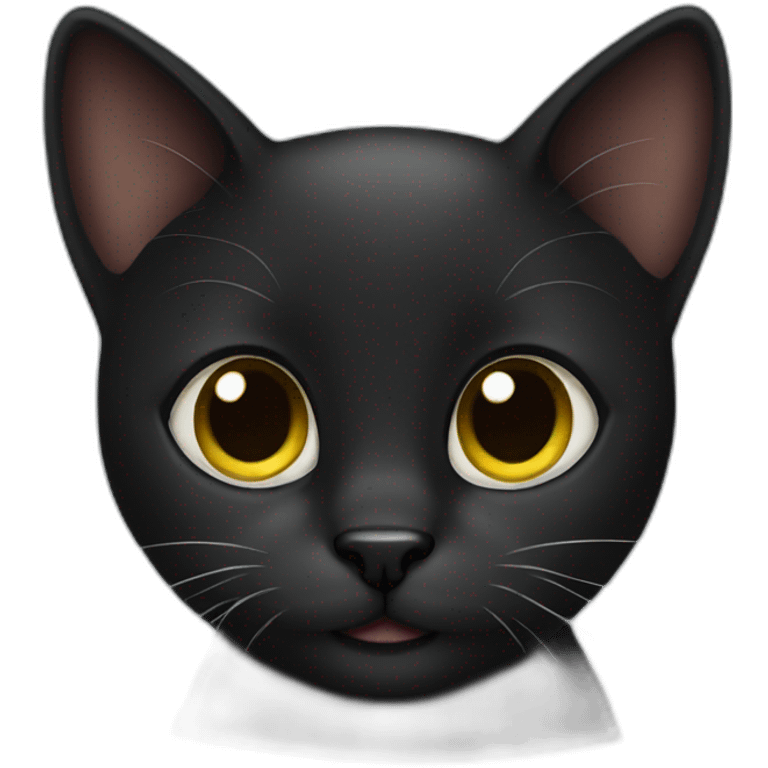 black cute cat emoji