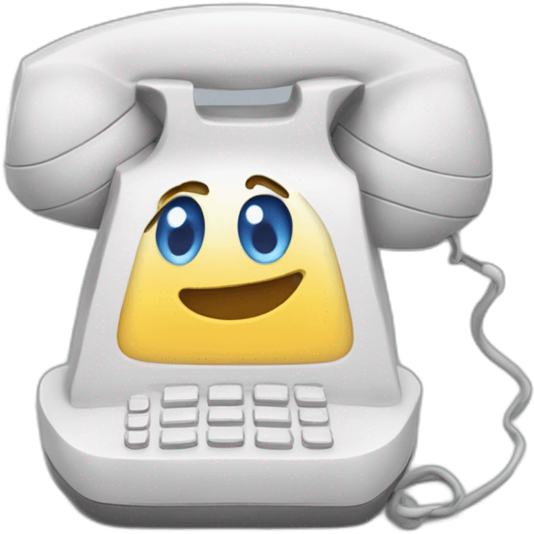 Un téléphone s'en file emoji