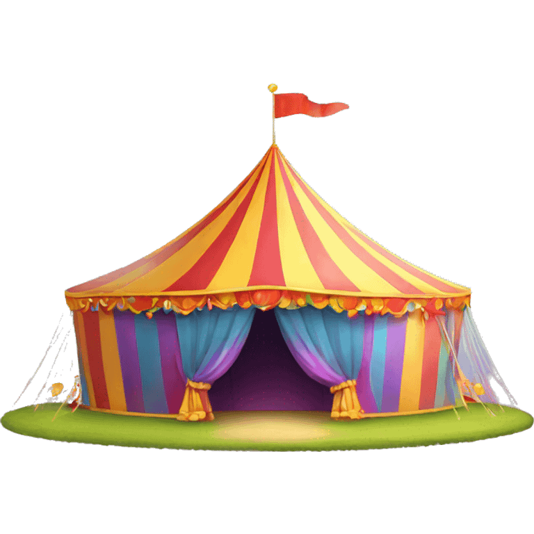 rainbow circus tent emoji