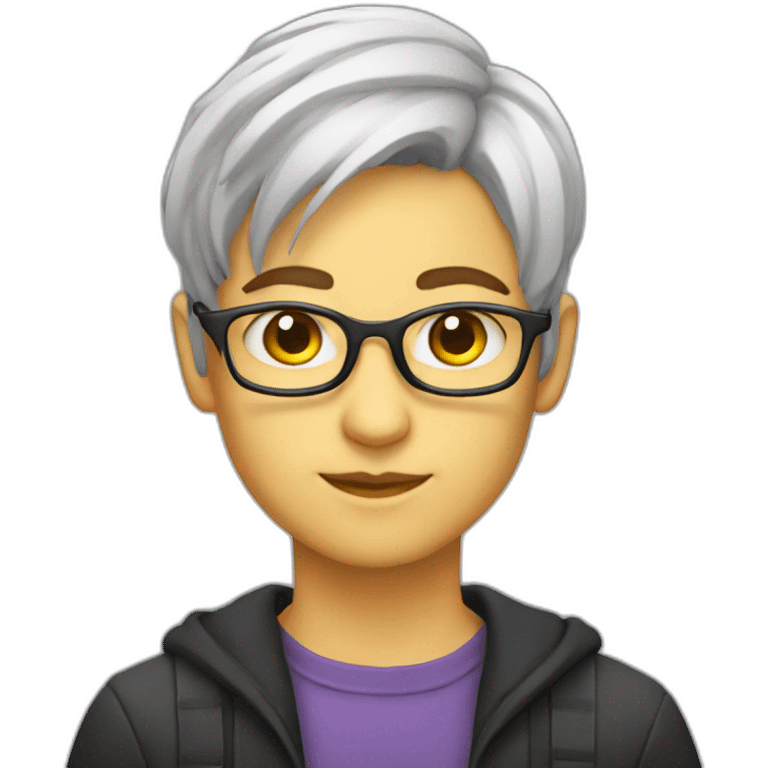 Non-binary swift programmer emoji