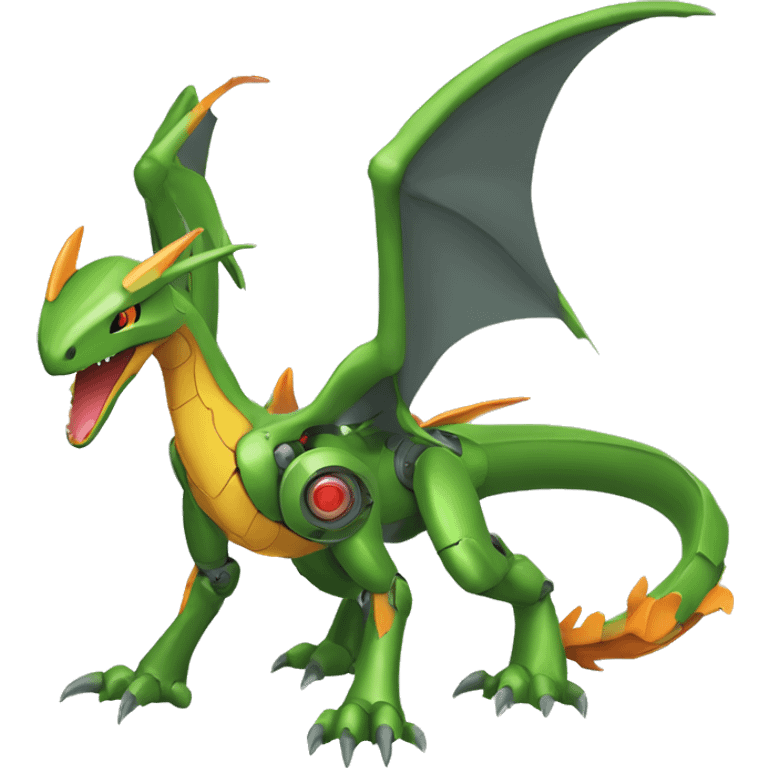 Mechanical Flygon-dragon-Charizard-raptor-Medabot-Mecha full body emoji