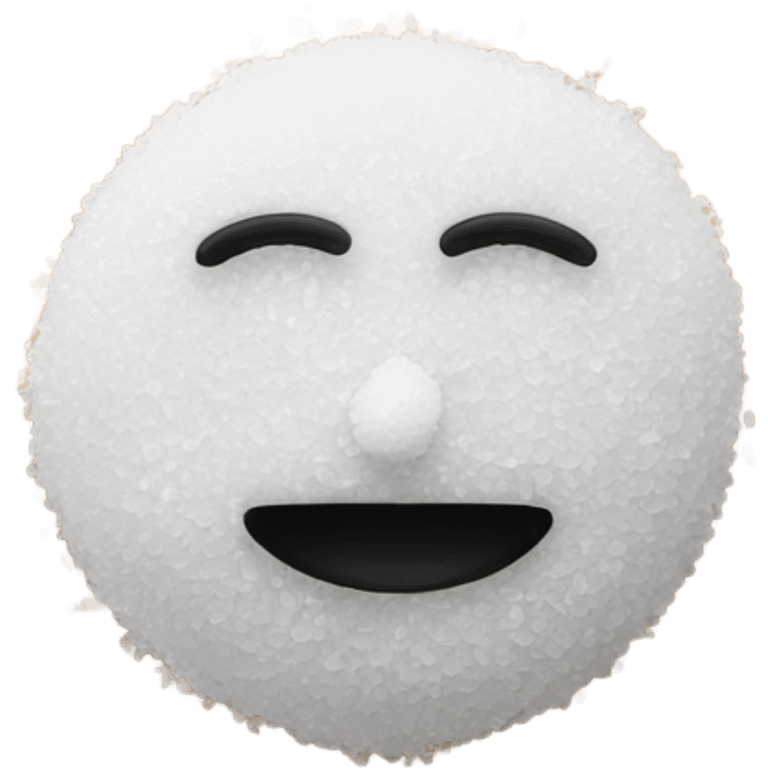 Dizzy face with pile of salt in front emoji