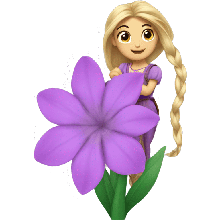 Rapunzel flower emoji