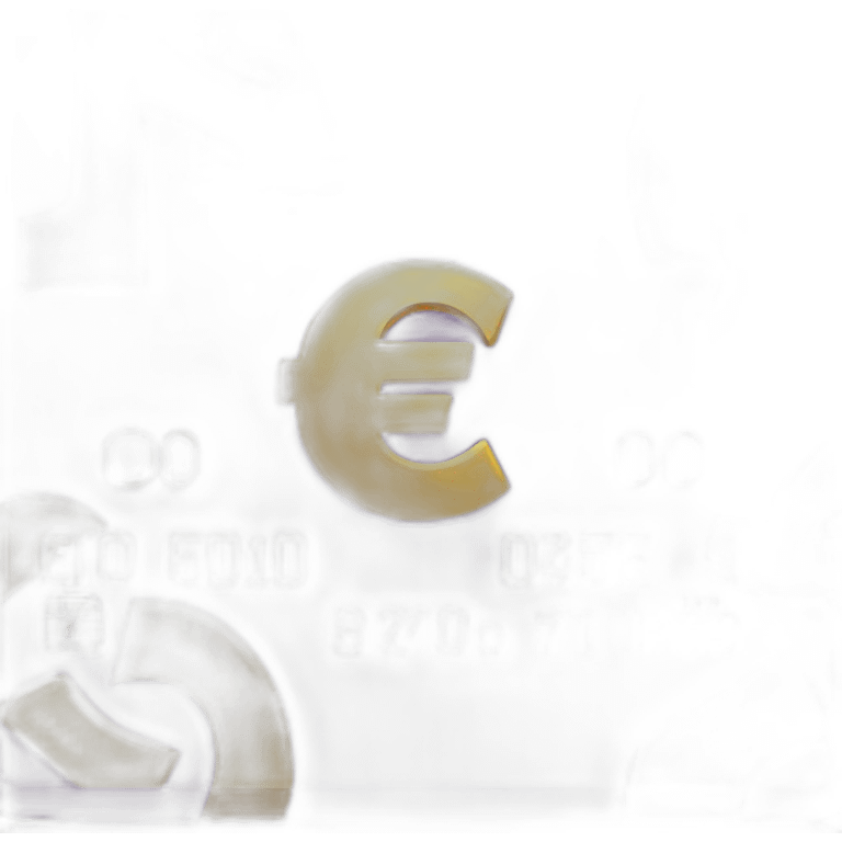 Dark Purple Credit card with huge golden euro sign emoji