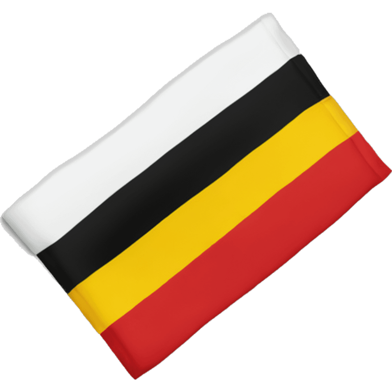 Belgium flag (flag is in 3 equals parts, one red, one yellow and one black,) emoji