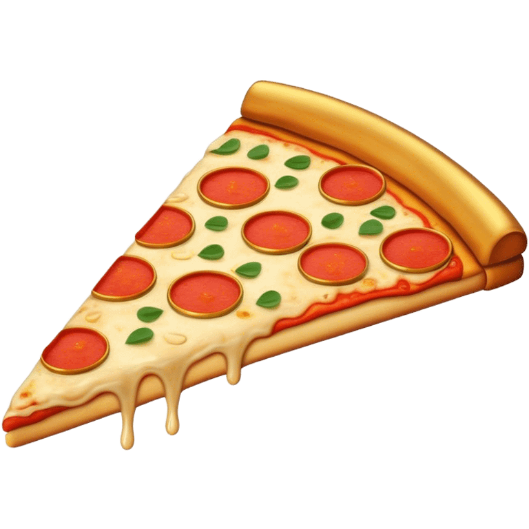 Pizza with gold bars emoji