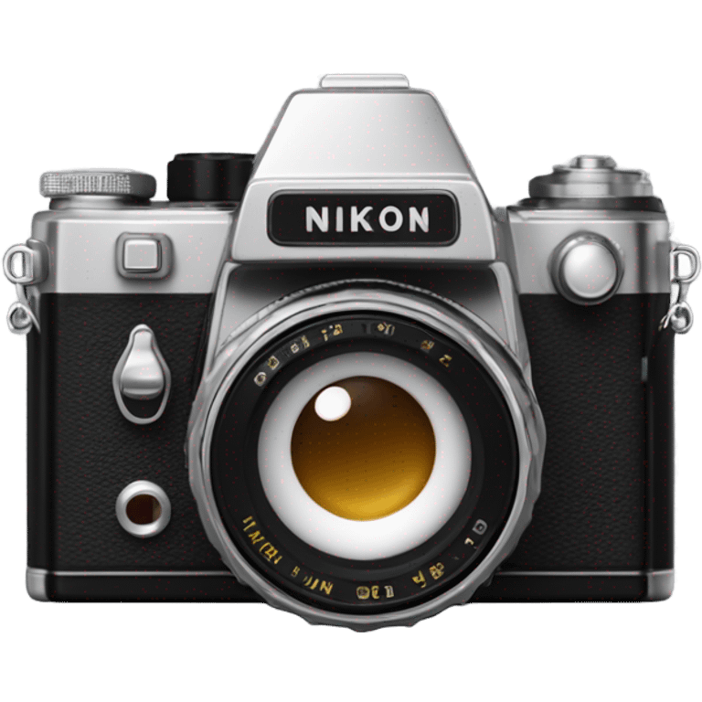 Retro Nikon FE2 camera emoji