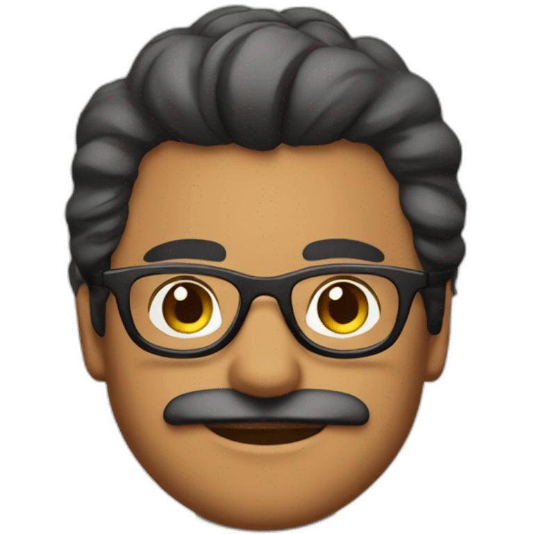 latino man glasses without moustache with rainbow clothes and flowers on face and paintbrush emoji