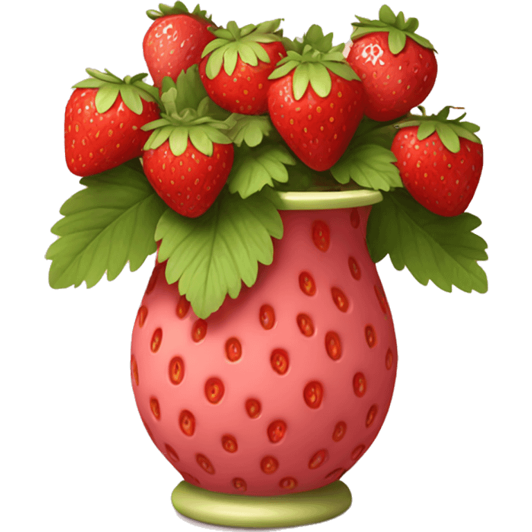 strawberry vase emoji