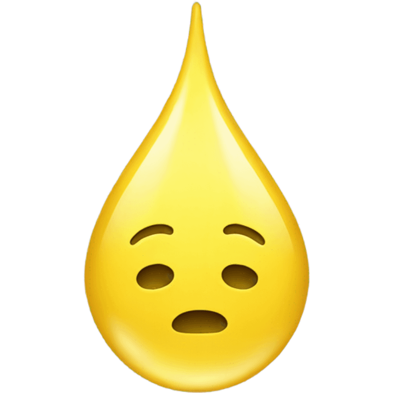 Yellow water drops emoji