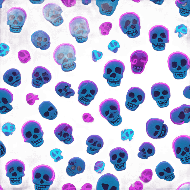 Neon Skull emoji