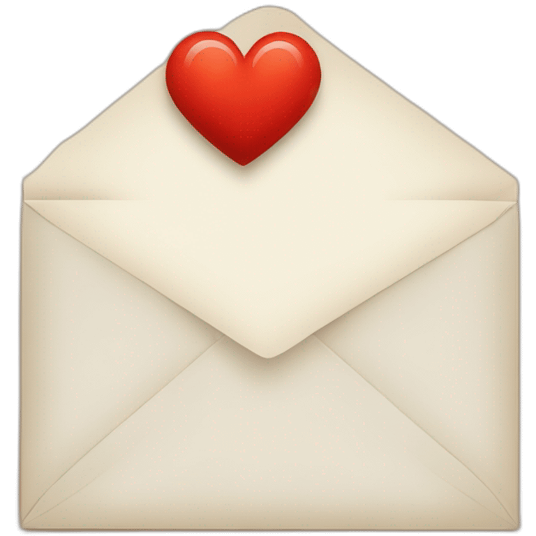 Lettre i avec un coeur sur le point emoji