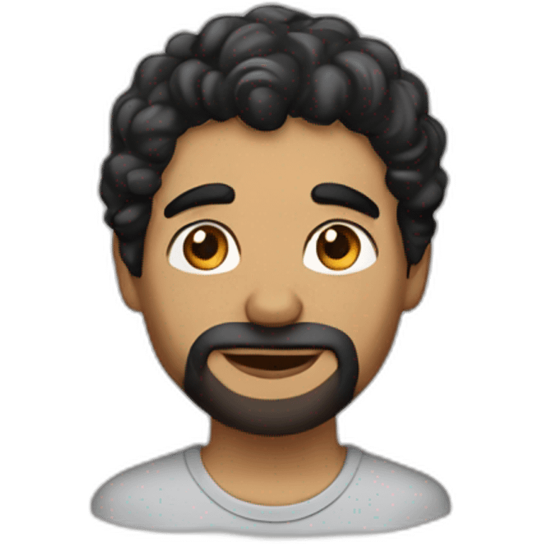 Man with black hair and mid-length, slightly curly, beardless without moustache, beige skin color, with a wad of silver in his hand  emoji