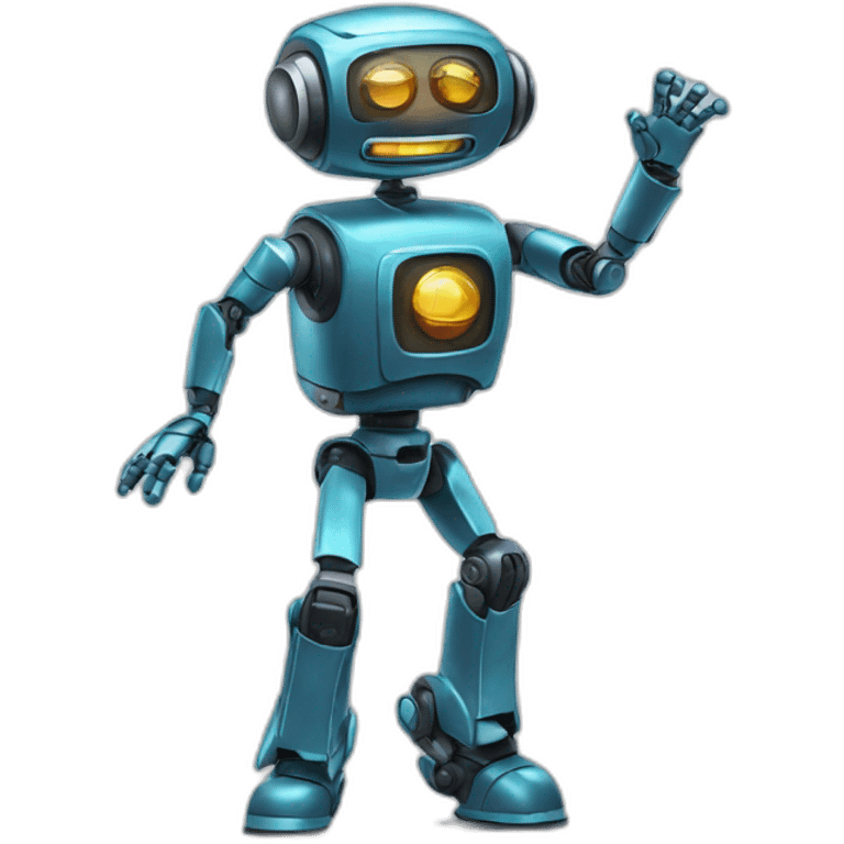 Dancing disco robot emoji