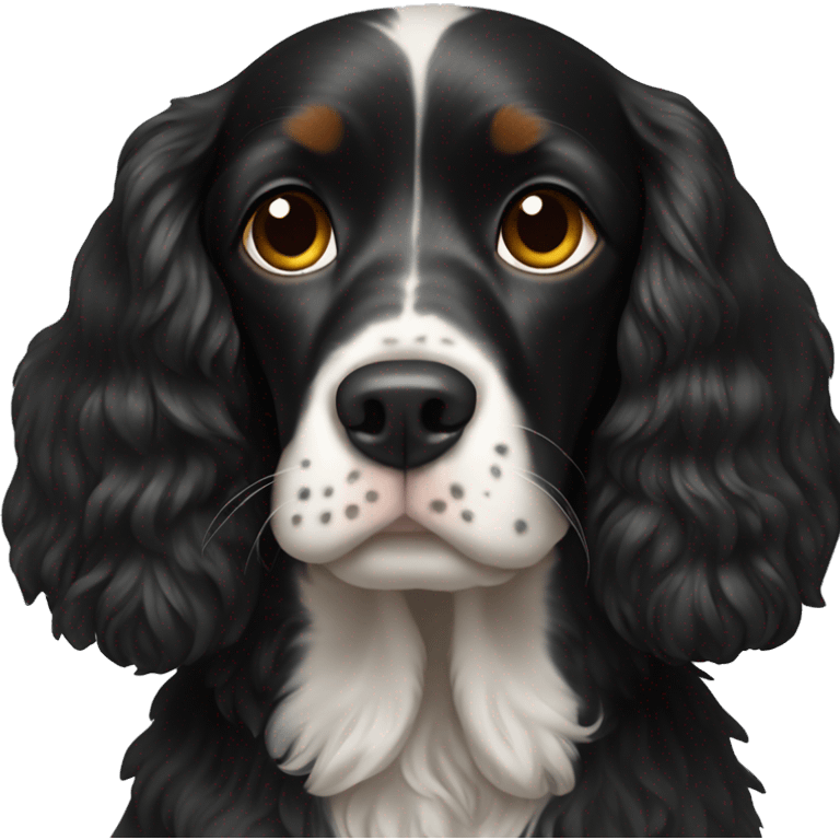 Black cockr spaniel emoji