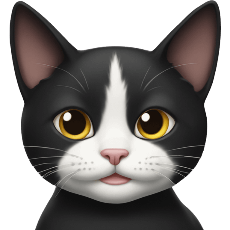 Tuxedo cat emoji