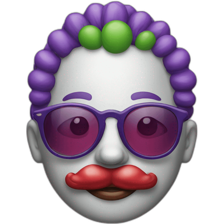 clown with sunglass emoji