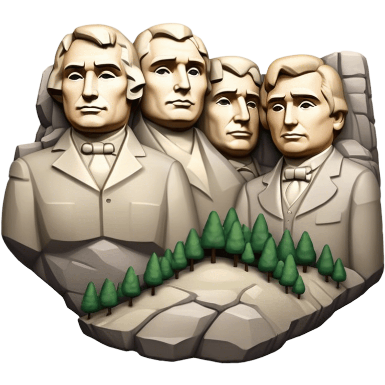 Cinematic Realistic Mount Rushmore Emoji emoji