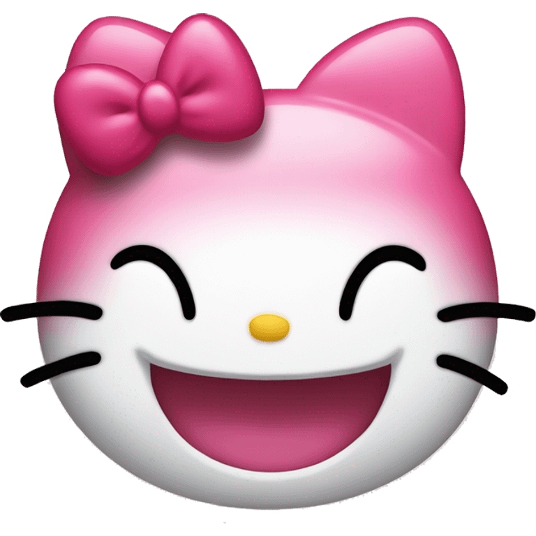 hello kitty laughing  emoji