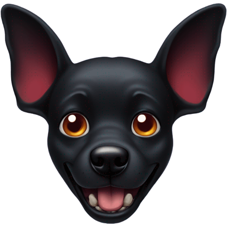 Mickey Mouse black dog vampire emoji