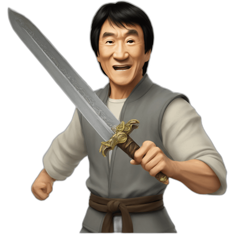 Jackie Chan Dragon sword emoji