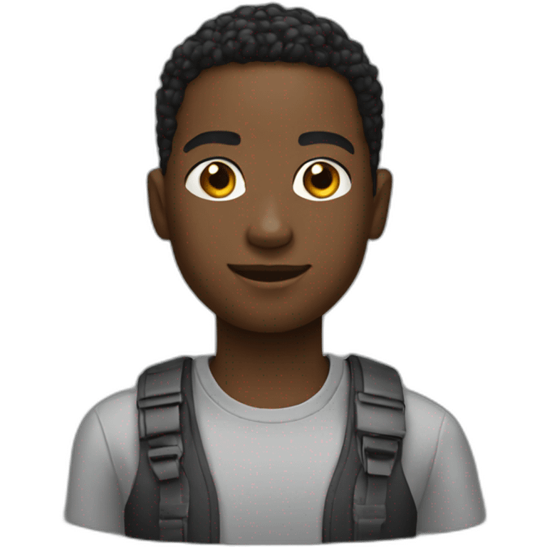 young black teching emoji