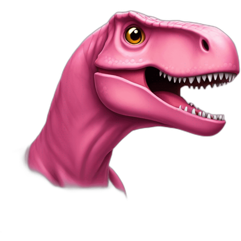 Tyrannosaurus pink emoji