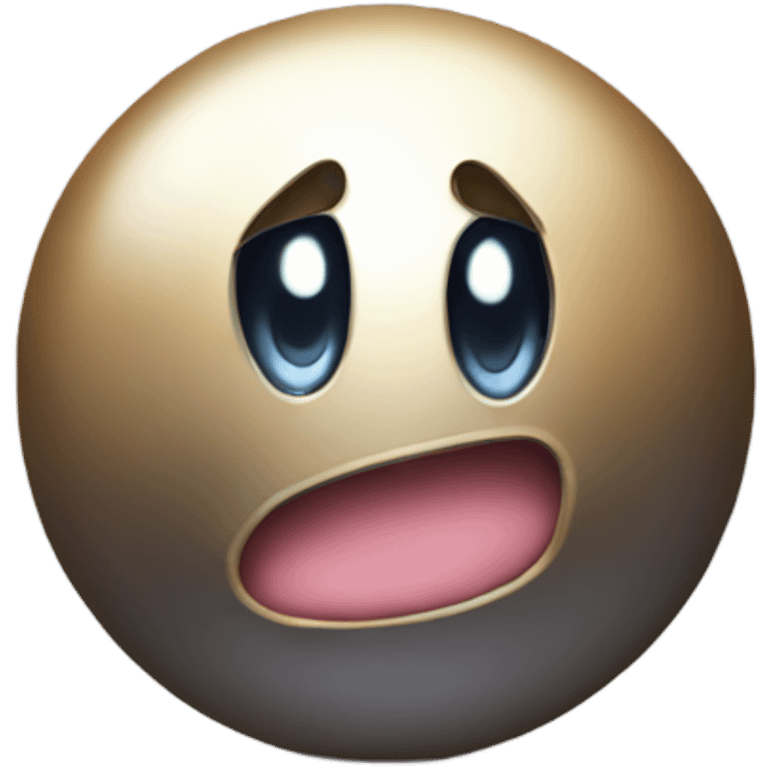 Metal Kirby ball emoji