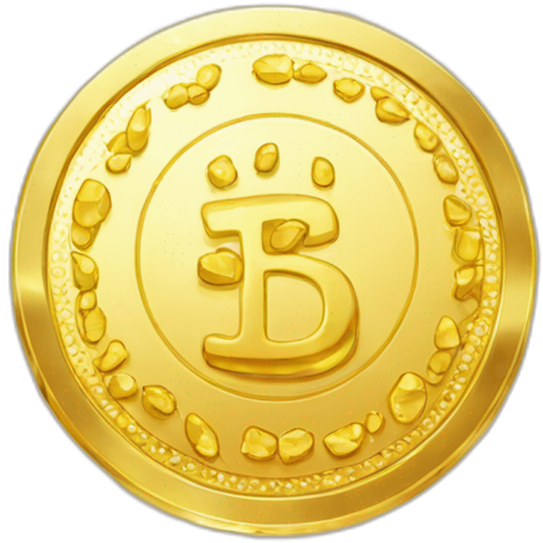 Shiny Golden Coin Sparkling emoji