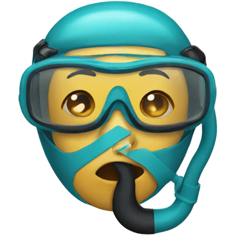 Face with snorkel with hand over mouth  emoji