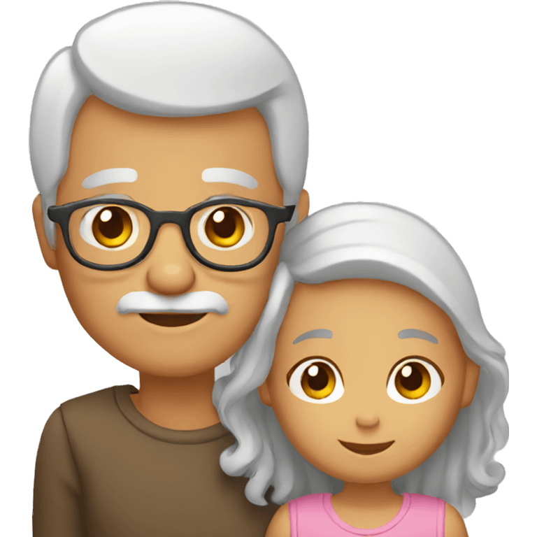 grandparents and grandchild emoji