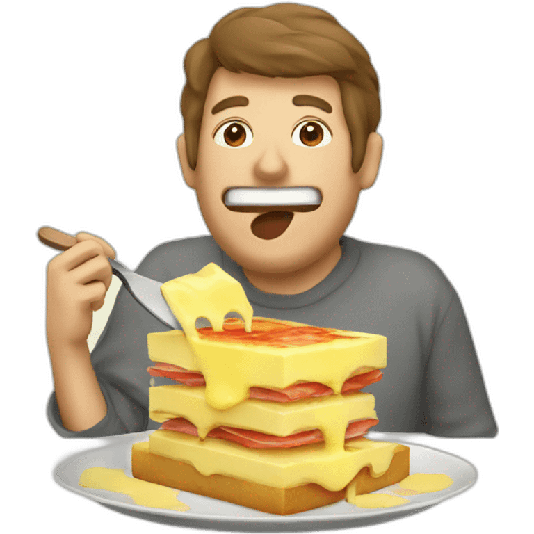 eating swiss raclette emoji