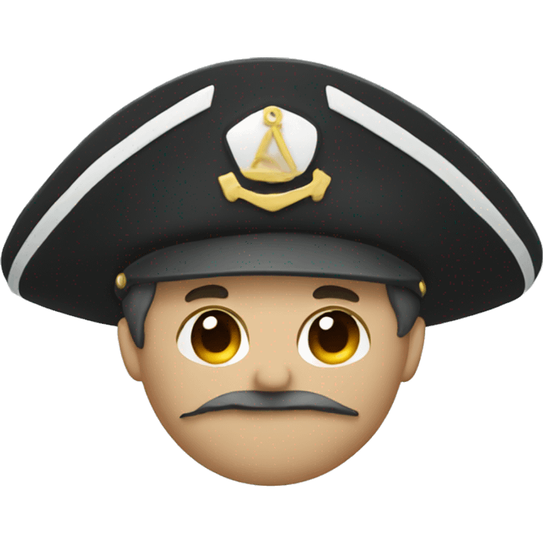 captain hat closeup alone minimal emoji