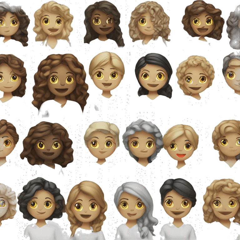 Art and craft women white  emoji