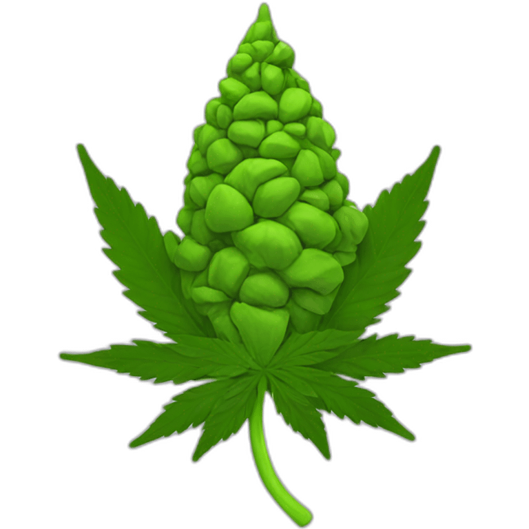 Cannabis bud emoji